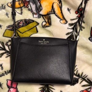 Kate Spade Black Pebbled Leather Crossbody Bag